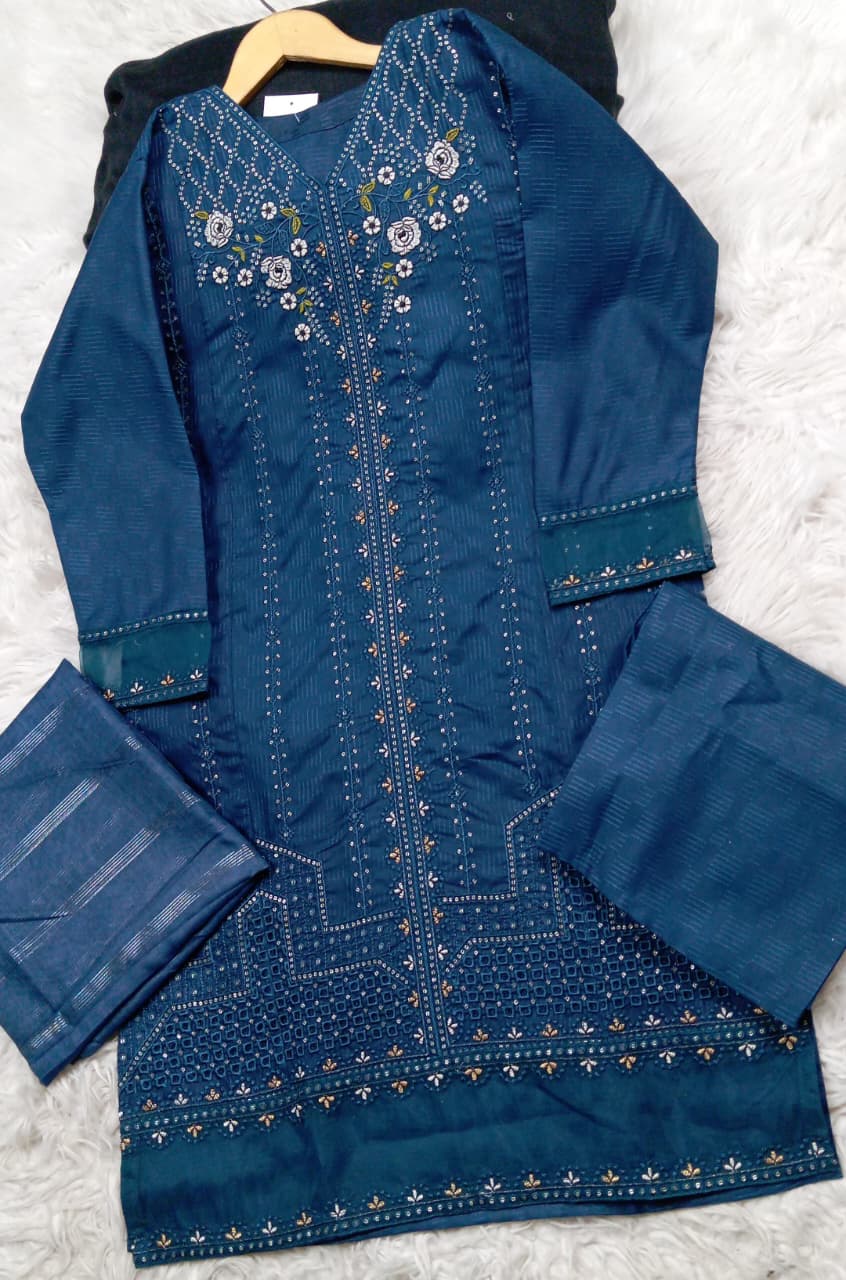 3 PIECE - EMBROIDERED LAWN SUIT