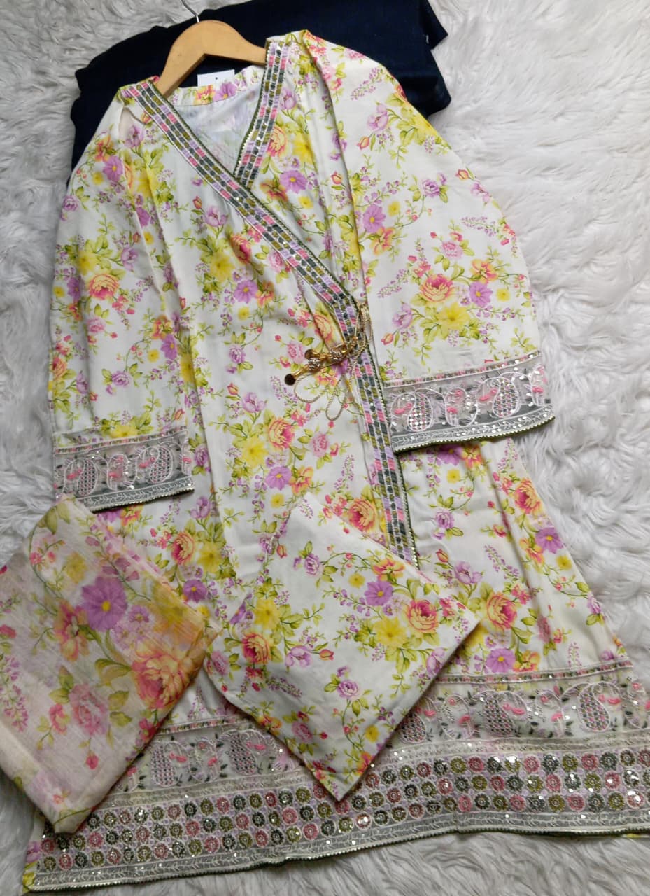 3 PIECE - EMBROIDERED LAWN SUIT