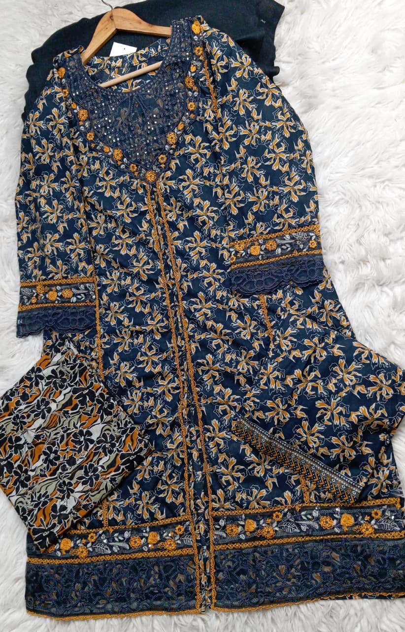 3 PIECE - EMBROIDERED LAWN SUIT