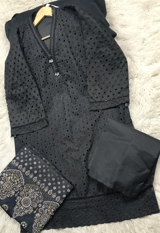 3 PIECE - EMBROIDERED LAWN SUIT
