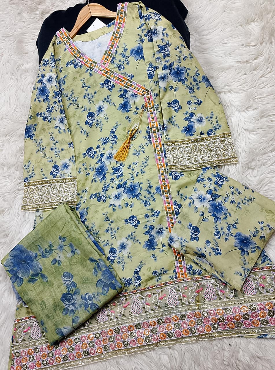 3 PIECE - EMBROIDERED LAWN SUIT
