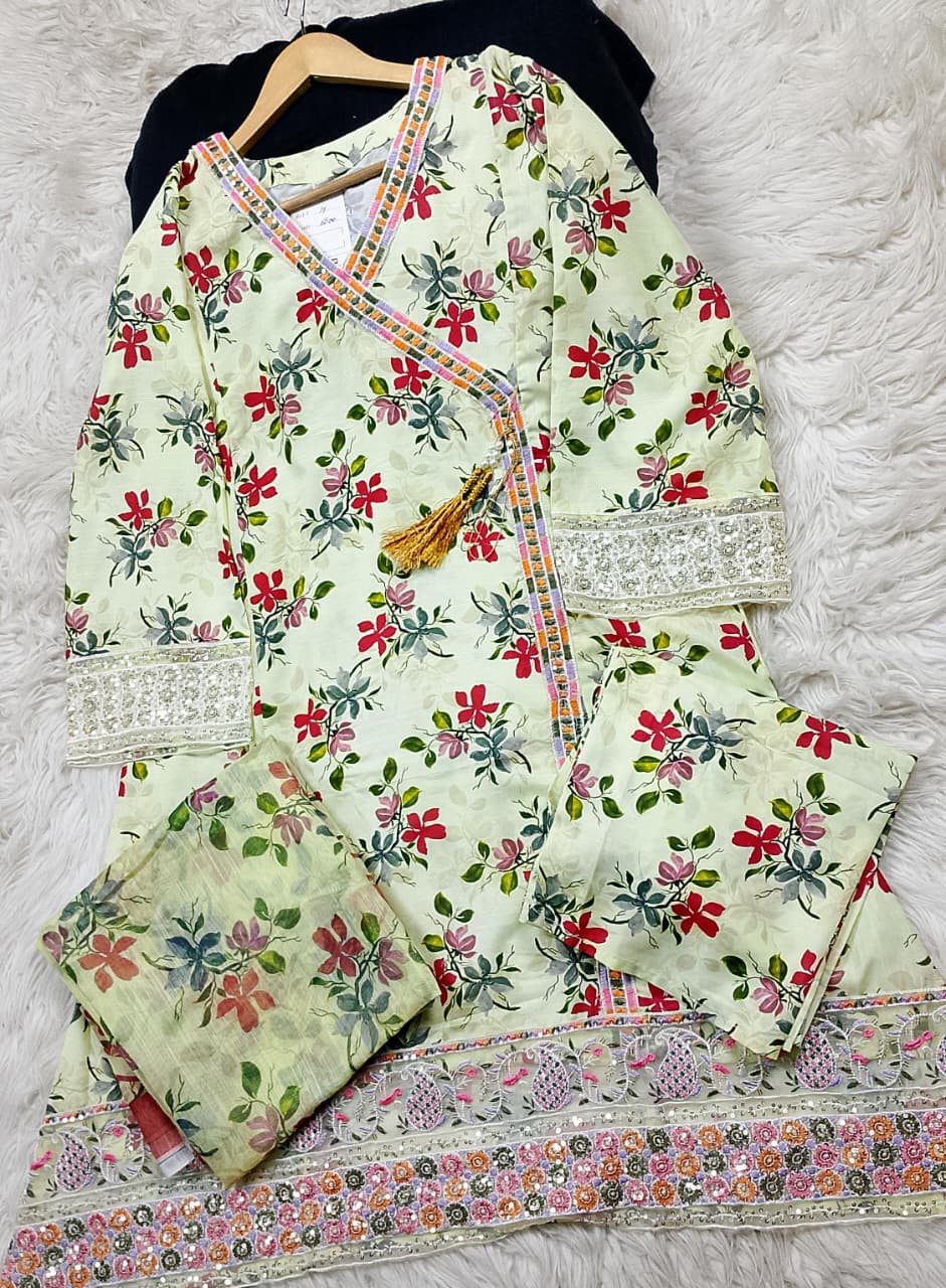 3 PIECE - EMBROIDERED LAWN SUIT