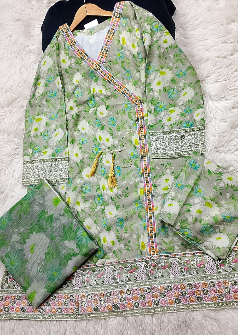 3 PIECE - EMBROIDERED LAWN SUIT