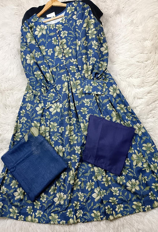 3 PIECE - EMBROIDERED LAWN SUIT