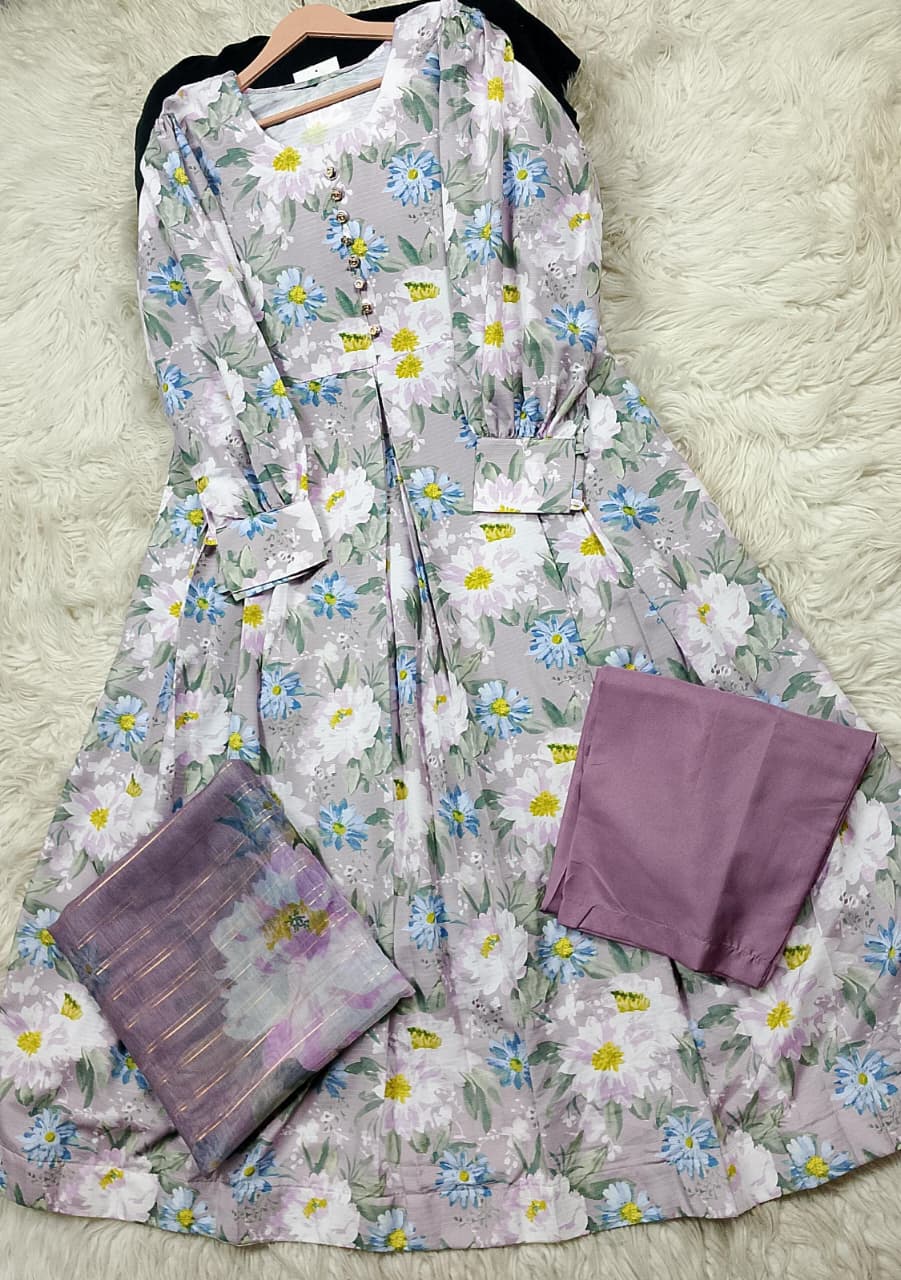 3 PIECE - EMBROIDERED LAWN SUIT