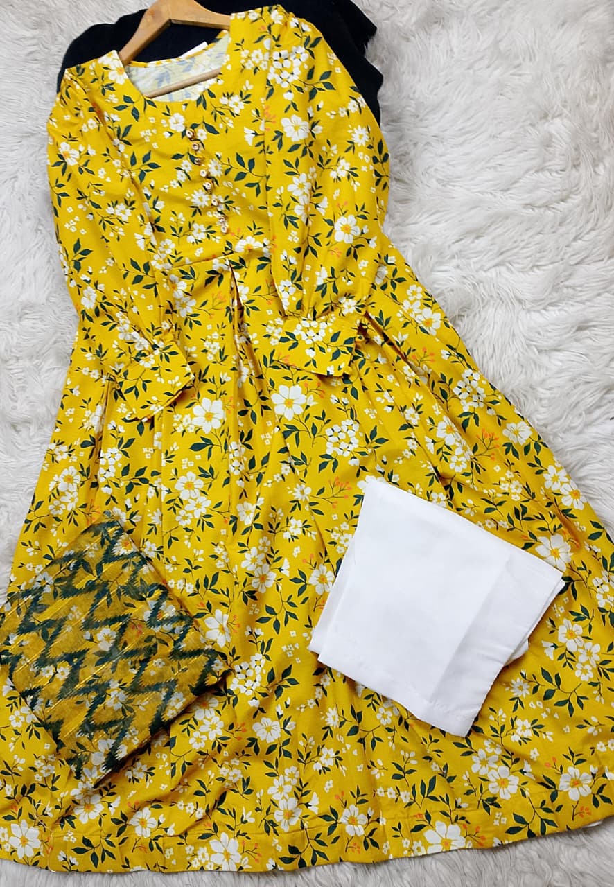 3 PIECE - EMBROIDERED LAWN SUIT