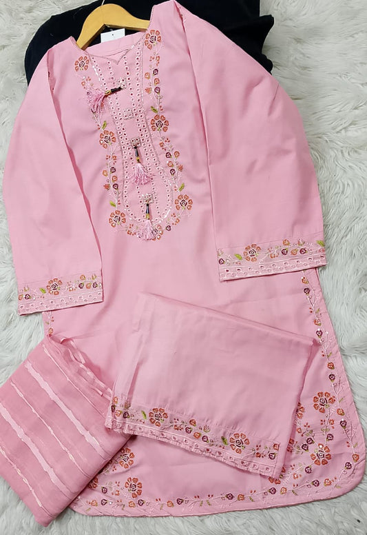 3 PIECE - EMBROIDERED LAWN SUIT