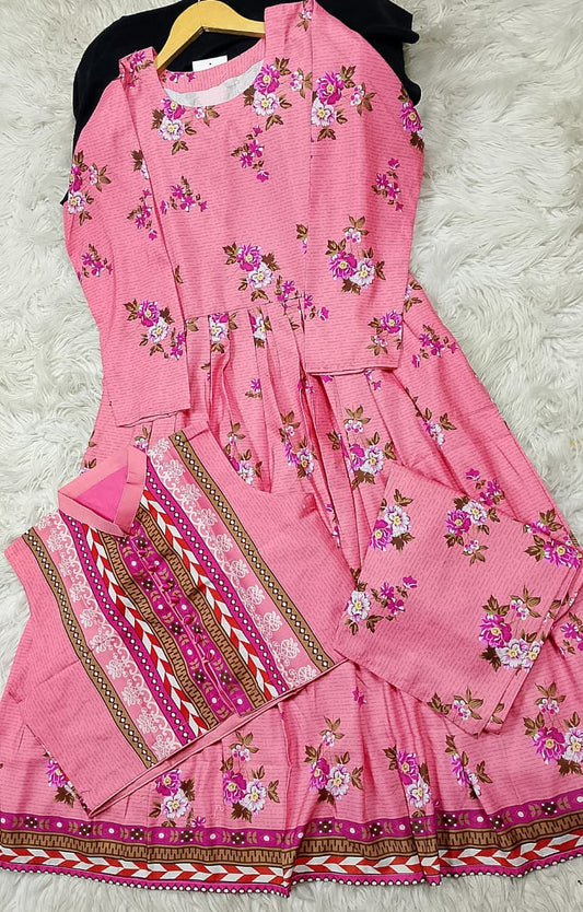 3 PIECE - EMBROIDERED LAWN SUIT
