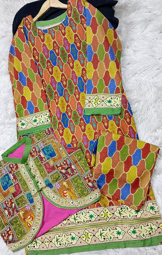 3 PIECE - EMBROIDERED LAWN SUIT
