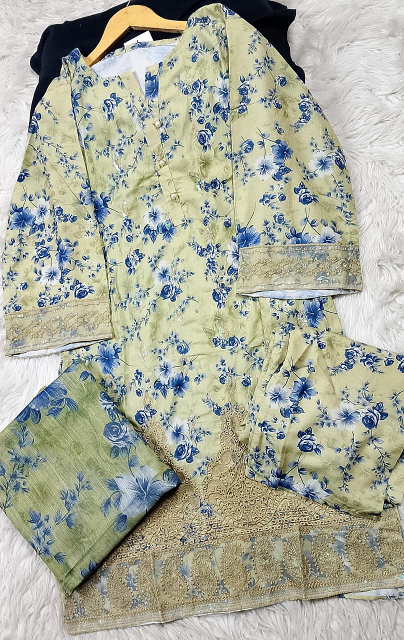 3 PIECE - EMBROIDERED LAWN SUIT