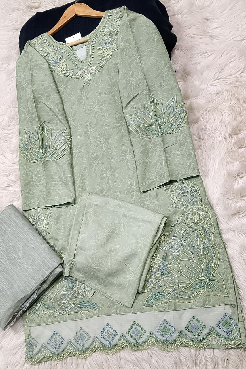 3 PIECE - EMBROIDERED LAWN SUIT
