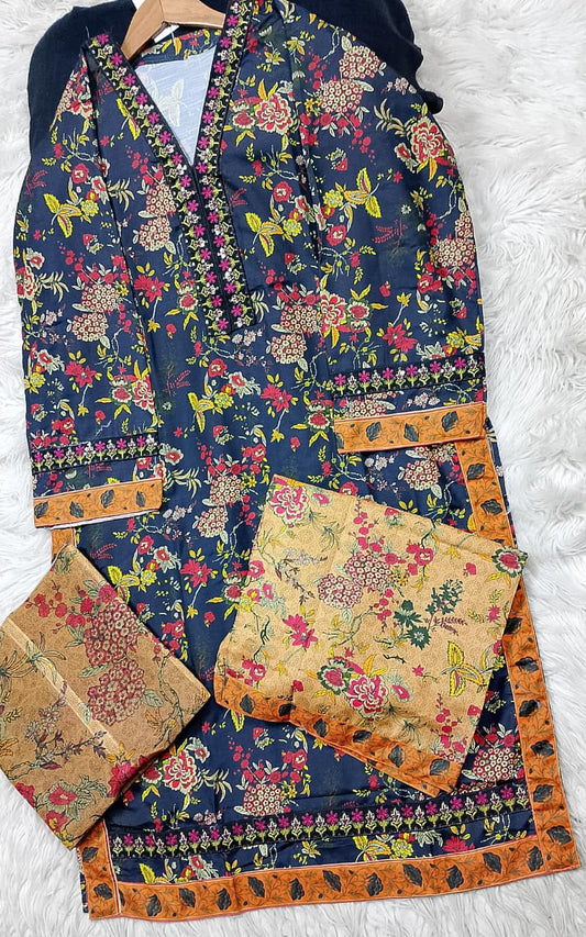 3 PIECE - EMBROIDERED LAWN SUIT