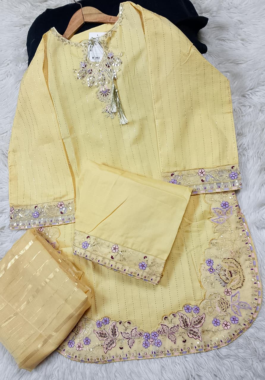 3 PIECE - EMBROIDERED LAWN SUIT