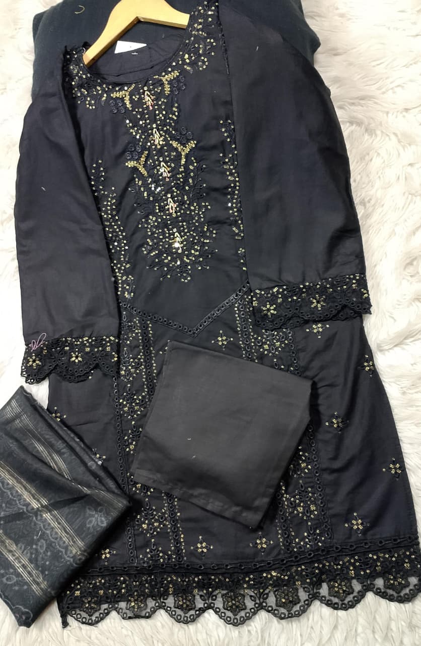 3 PIECE - EMBROIDERED LAWN SUIT