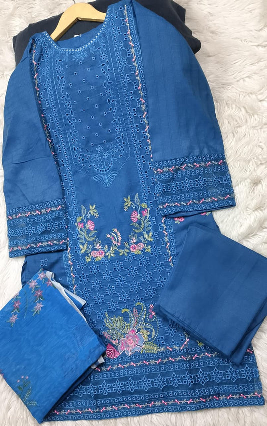 3 PIECE - EMBROIDERED LAWN SUIT