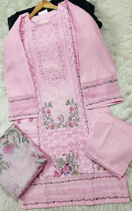 3 PIECE - EMBROIDERED LAWN SUIT