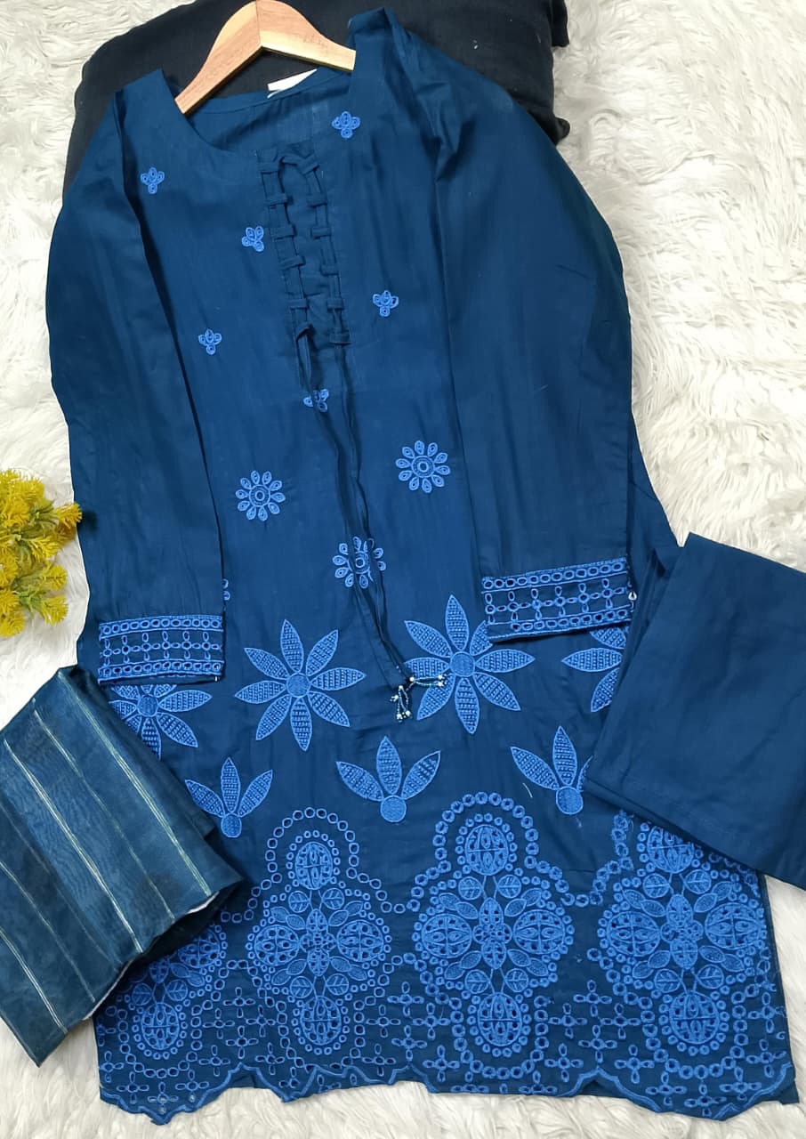 3 PIECE - EMBROIDERED LAWN SUIT