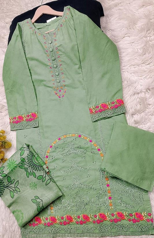 3 PIECE - EMBROIDERED LAWN SUIT