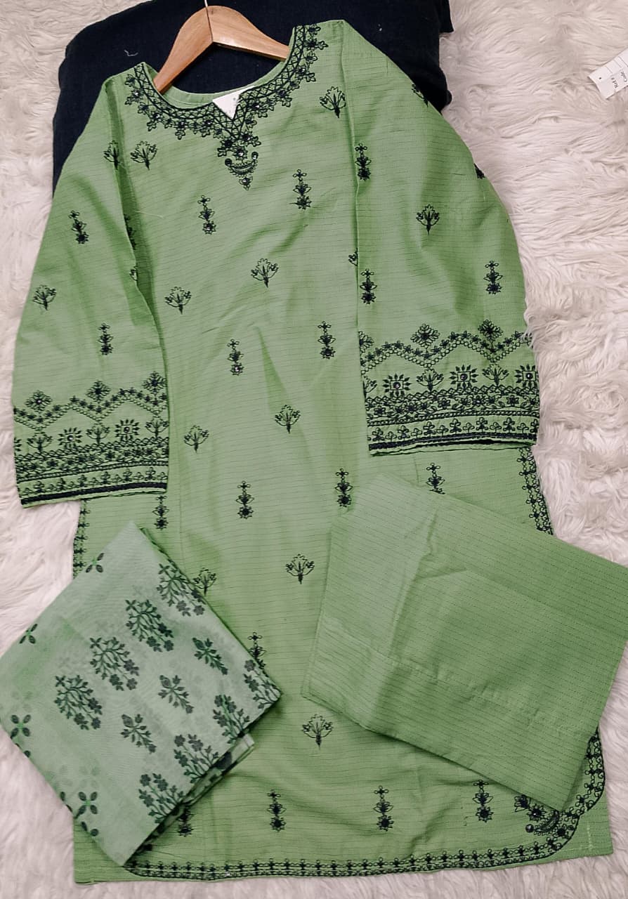 3 PIECE - EMBROIDERED LAWN SUIT