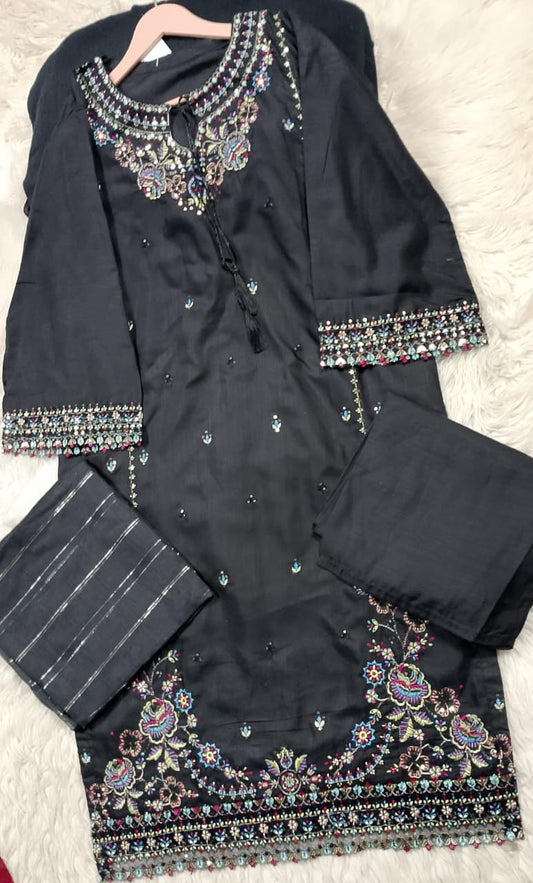 3 PIECE - EMBROIDERED LAWN SUIT
