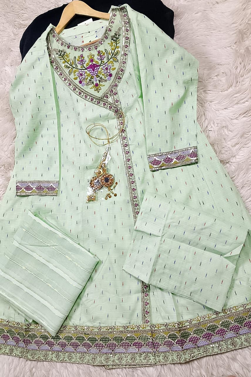 3 PIECE - EMBROIDERED LAWN SUIT
