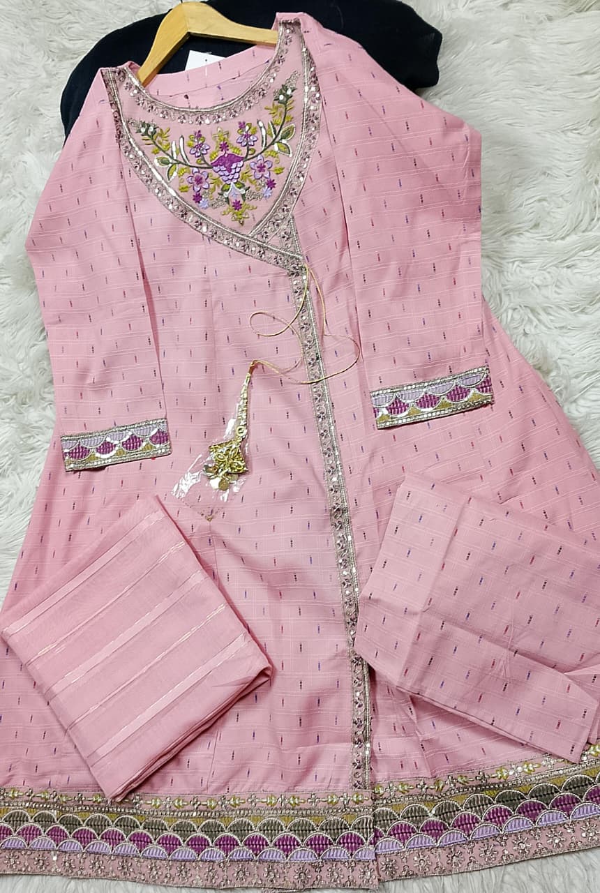 3 PIECE - EMBROIDERED LAWN SUIT