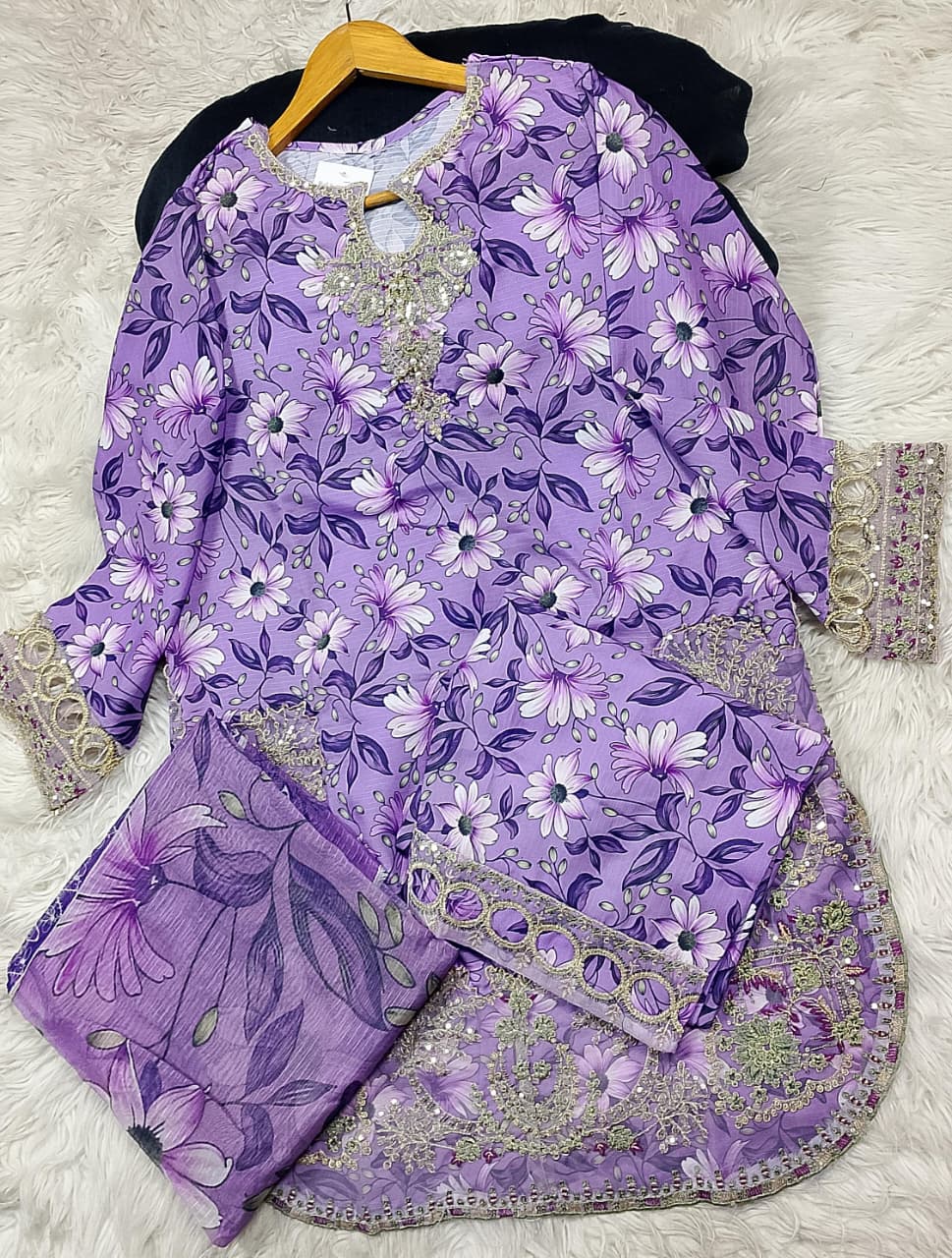 3 PIECE - EMBROIDERED LAWN SUIT
