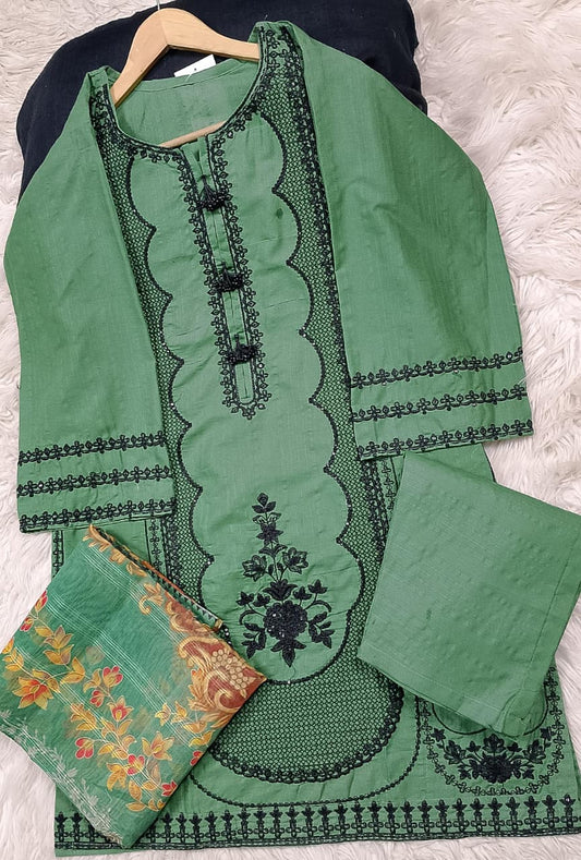3 PIECE - EMBROIDERED LAWN SUIT