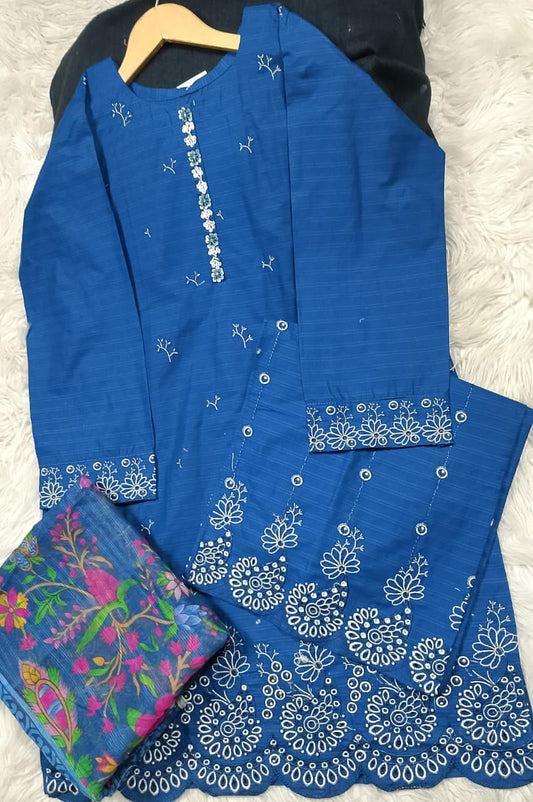 3 PIECE - EMBROIDERED LAWN SUIT