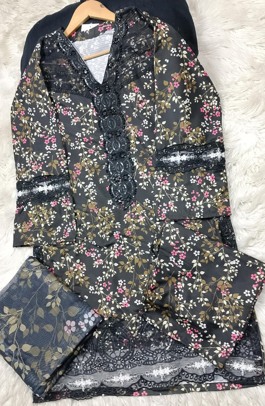 3 PIECE - EMBROIDERED LAWN SUIT