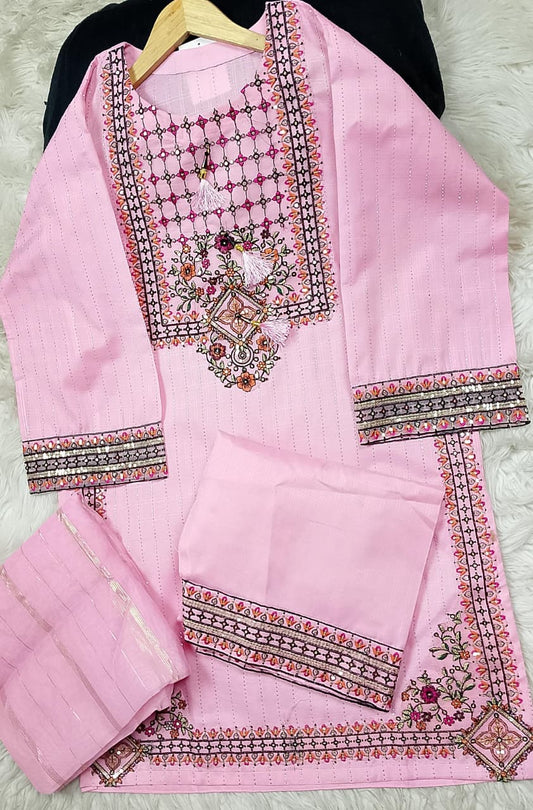 3 PIECE - EMBROIDERED LAWN SUIT