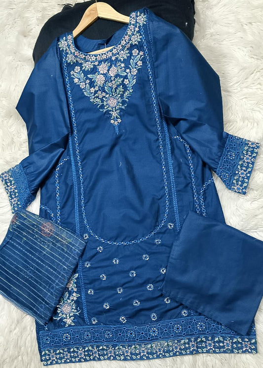 3 PIECE - EMBROIDERED LAWN SUIT