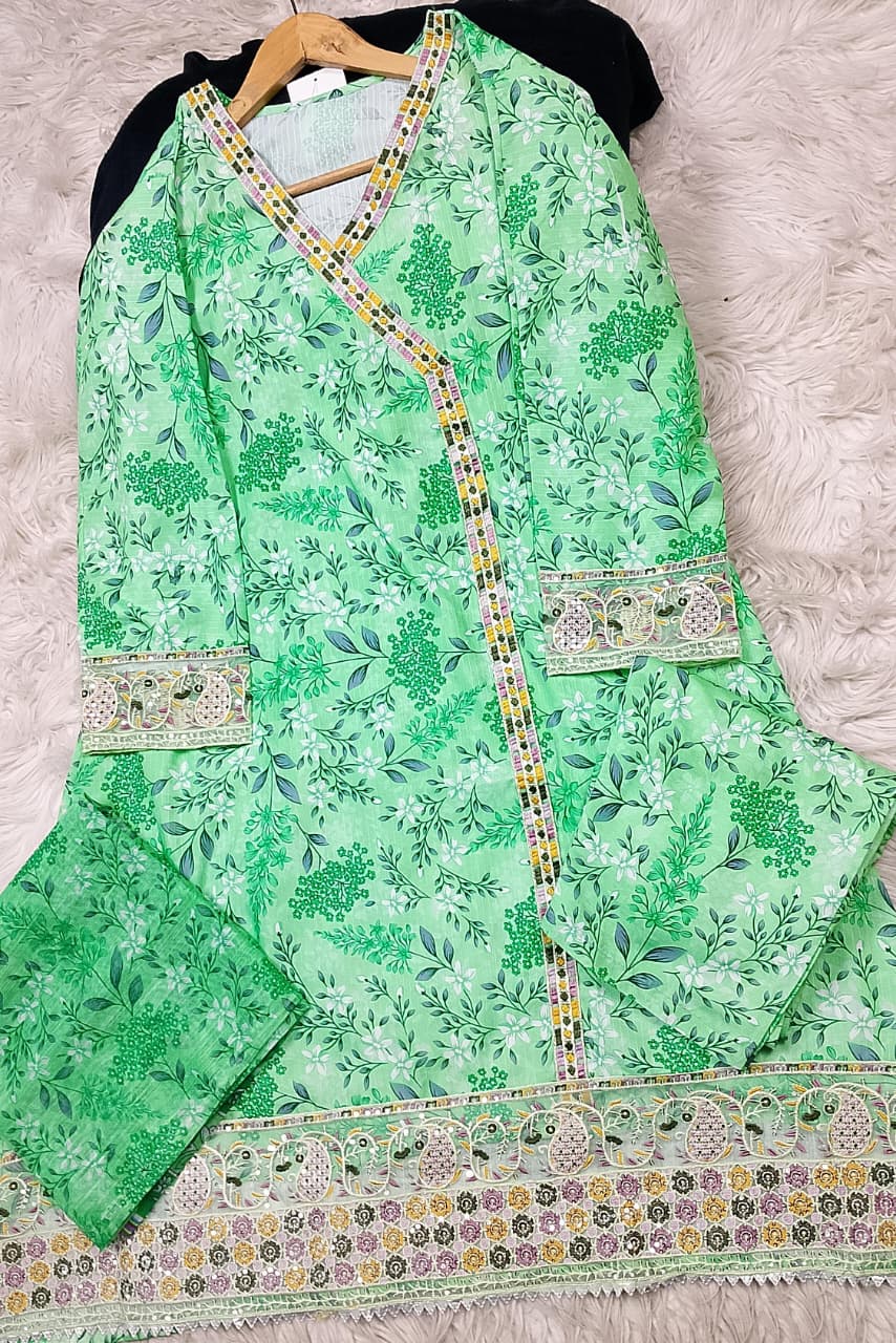 3 PIECE - EMBROIDERED LAWN SUIT