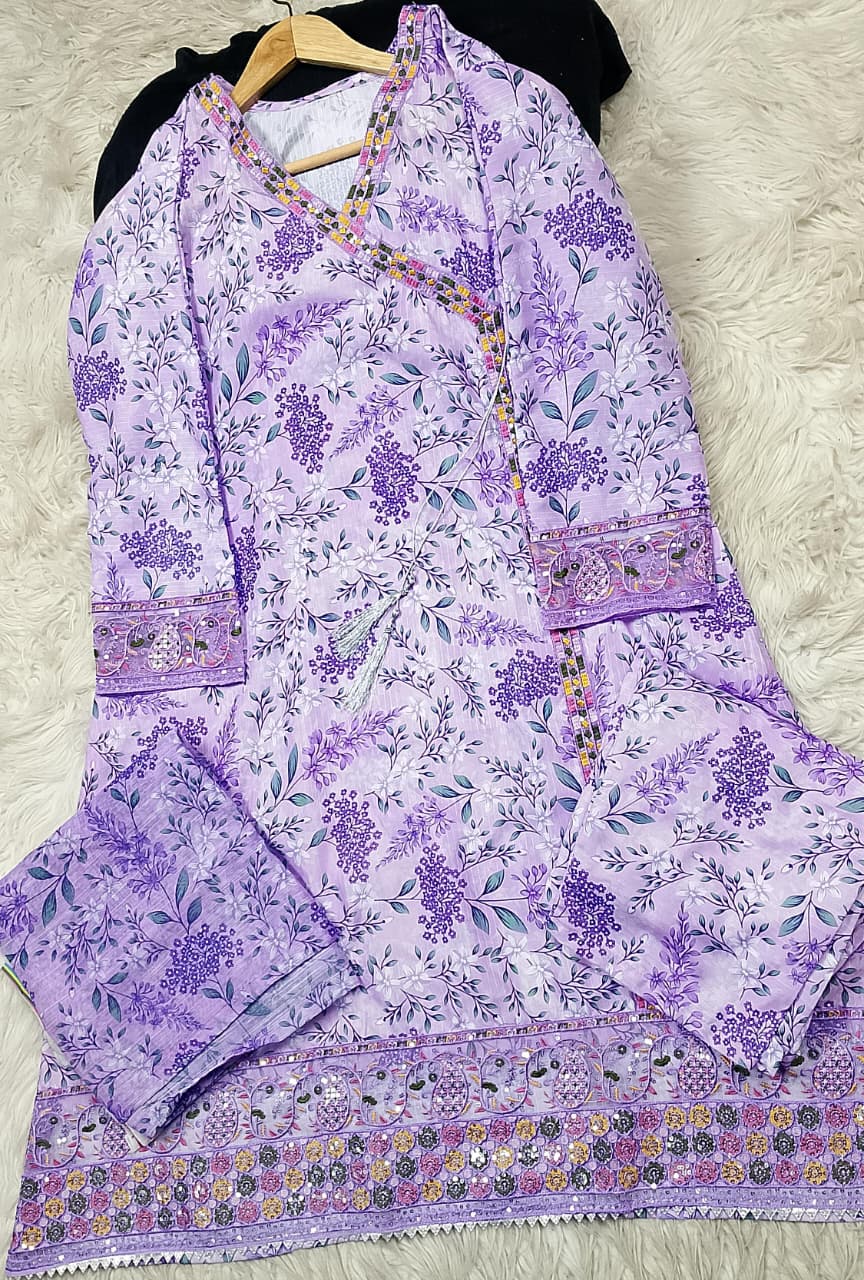 3 PIECE - EMBROIDERED LAWN SUIT