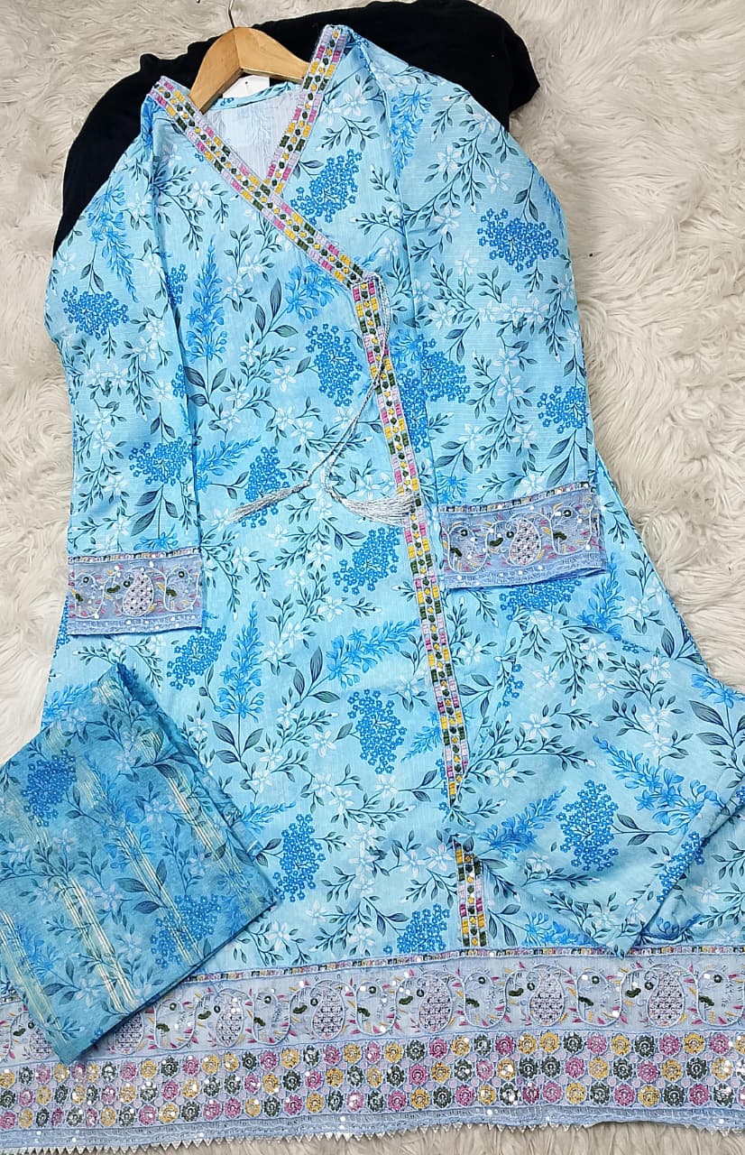 3 PIECE - EMBROIDERED LAWN SUIT