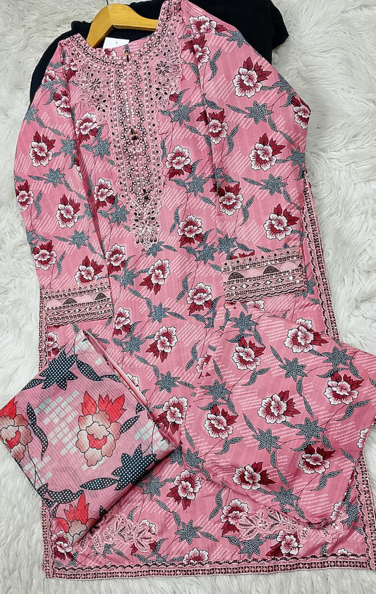3 PIECE - EMBROIDERED LAWN SUIT