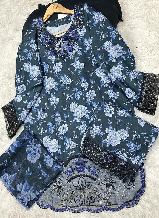 3 PIECE - EMBROIDERED LAWN SUIT