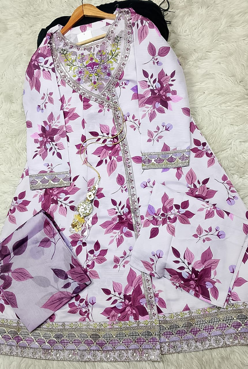 3 PIECE - EMBROIDERED LAWN SUIT