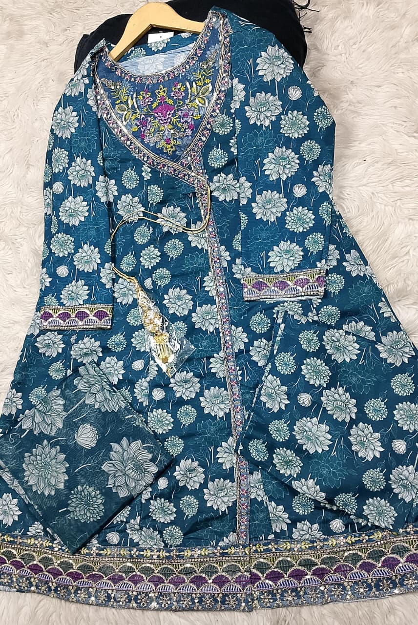 3 PIECE - EMBROIDERED LAWN SUIT