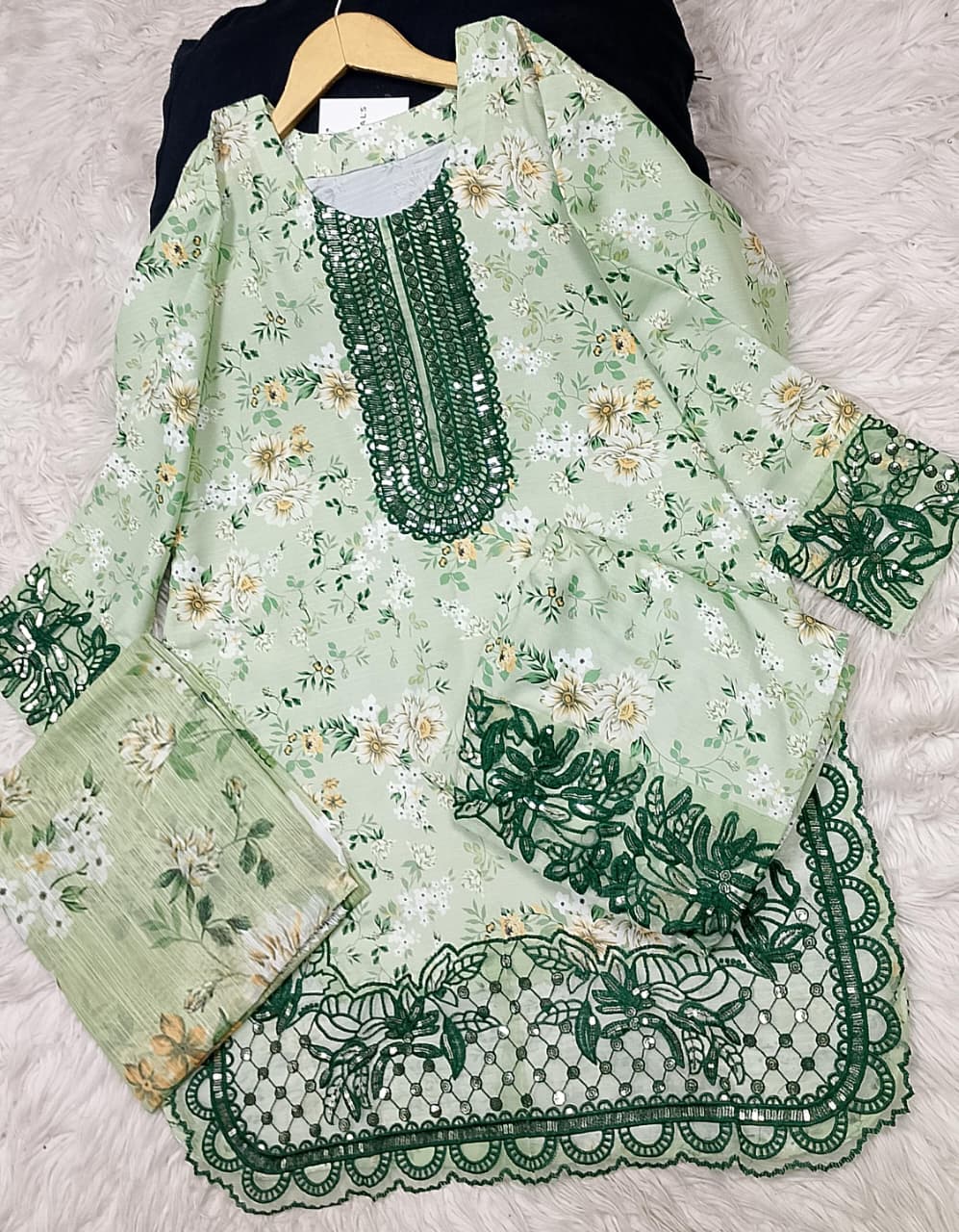 3 PIECE - EMBROIDERED LAWN SUIT