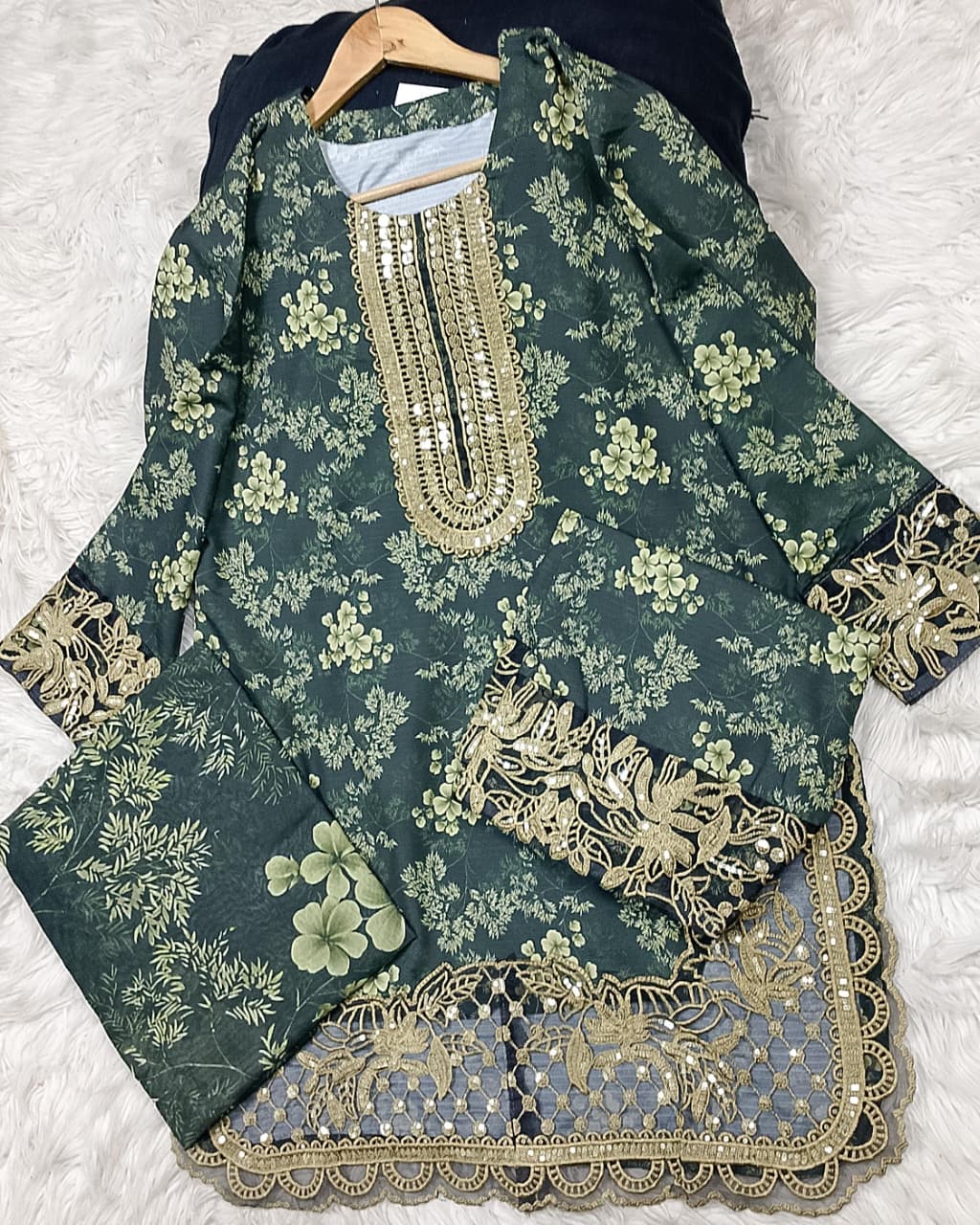 3 PIECE - EMBROIDERED LAWN SUIT
