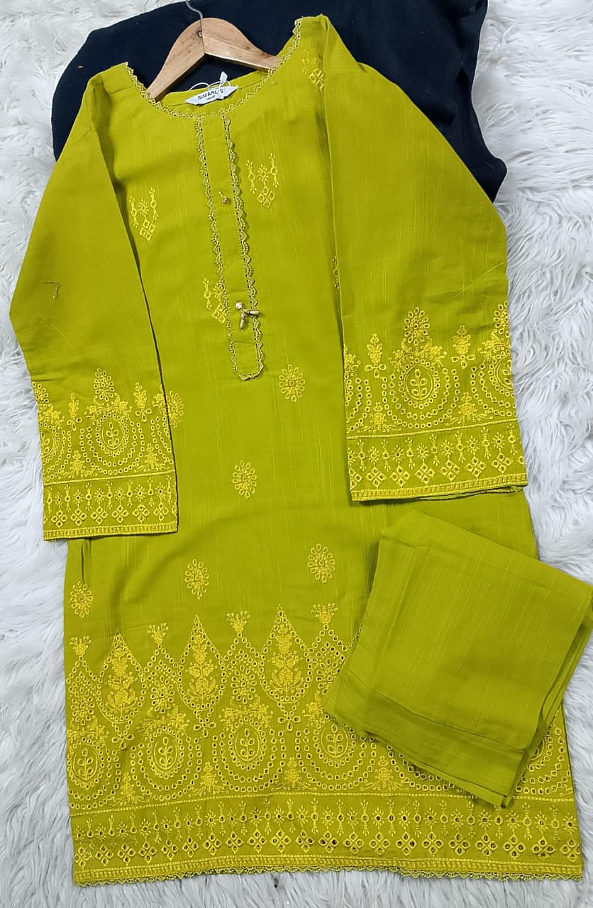 2 PIECE - EMBROIDERED KHADDAR SUIT