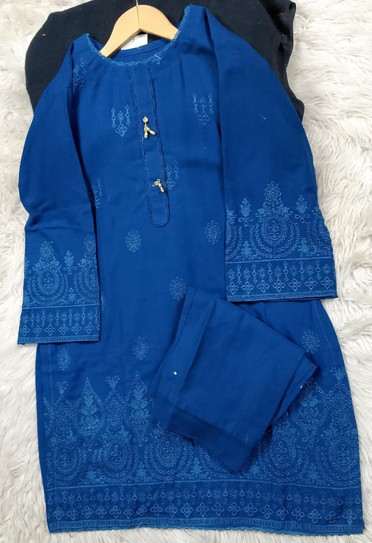 2 PIECE - EMBROIDERED KHADDAR SUIT