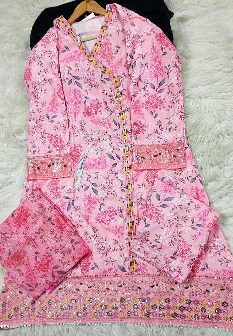 3 PIECE - EMBROIDERED LAWN SUIT