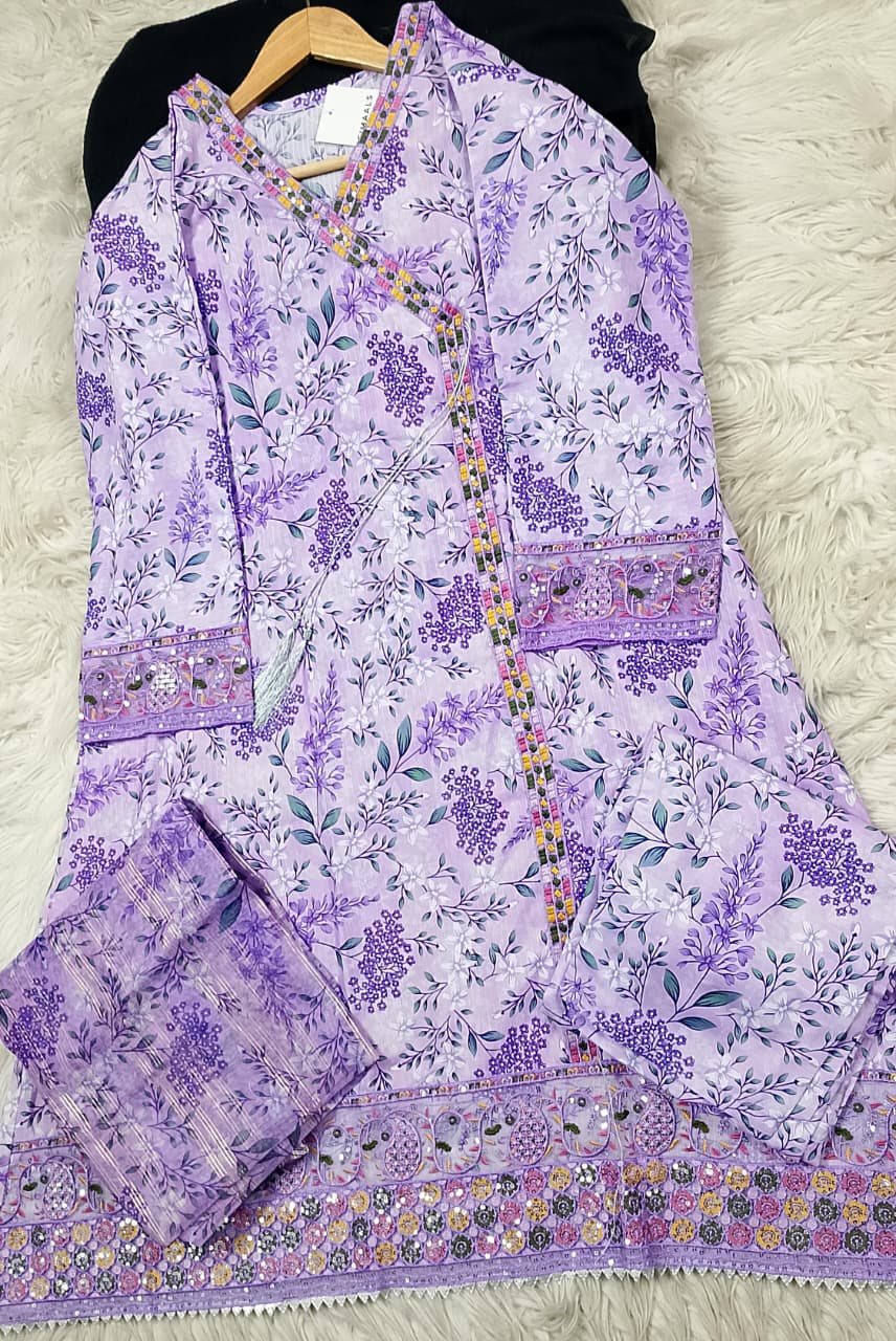 3 PIECE - EMBROIDERED LAWN SUIT