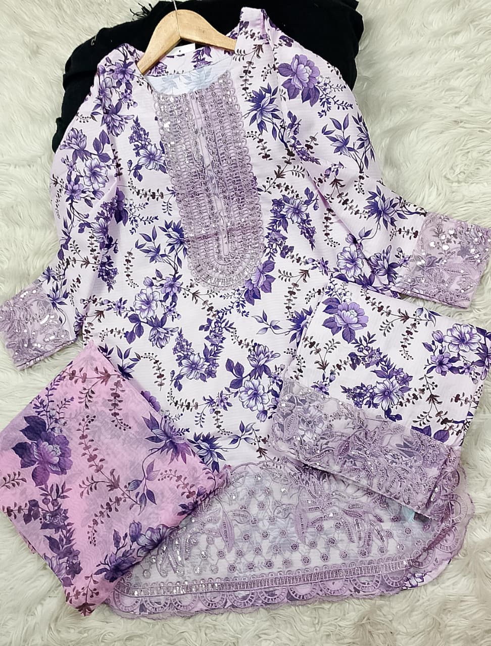 3 PIECE - EMBROIDERED LAWN SUIT