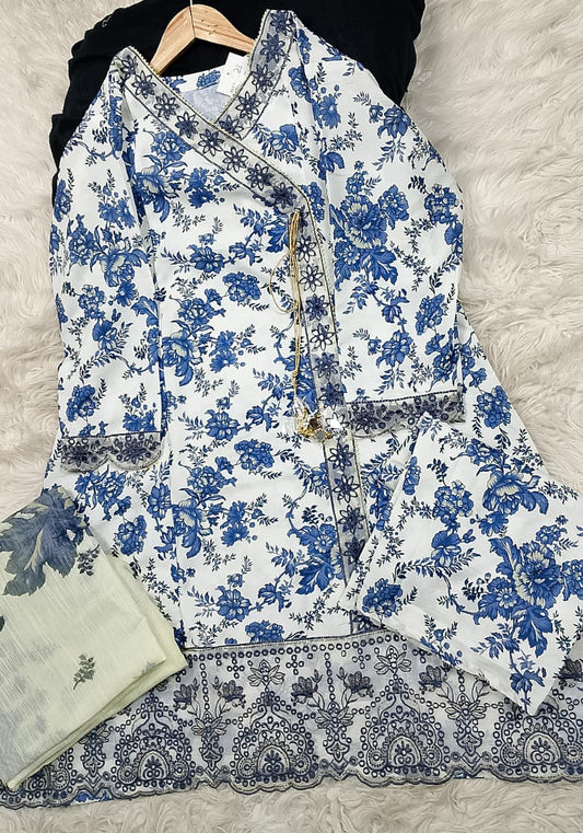 3 PIECE - EMBROIDERED LAWN SUIT