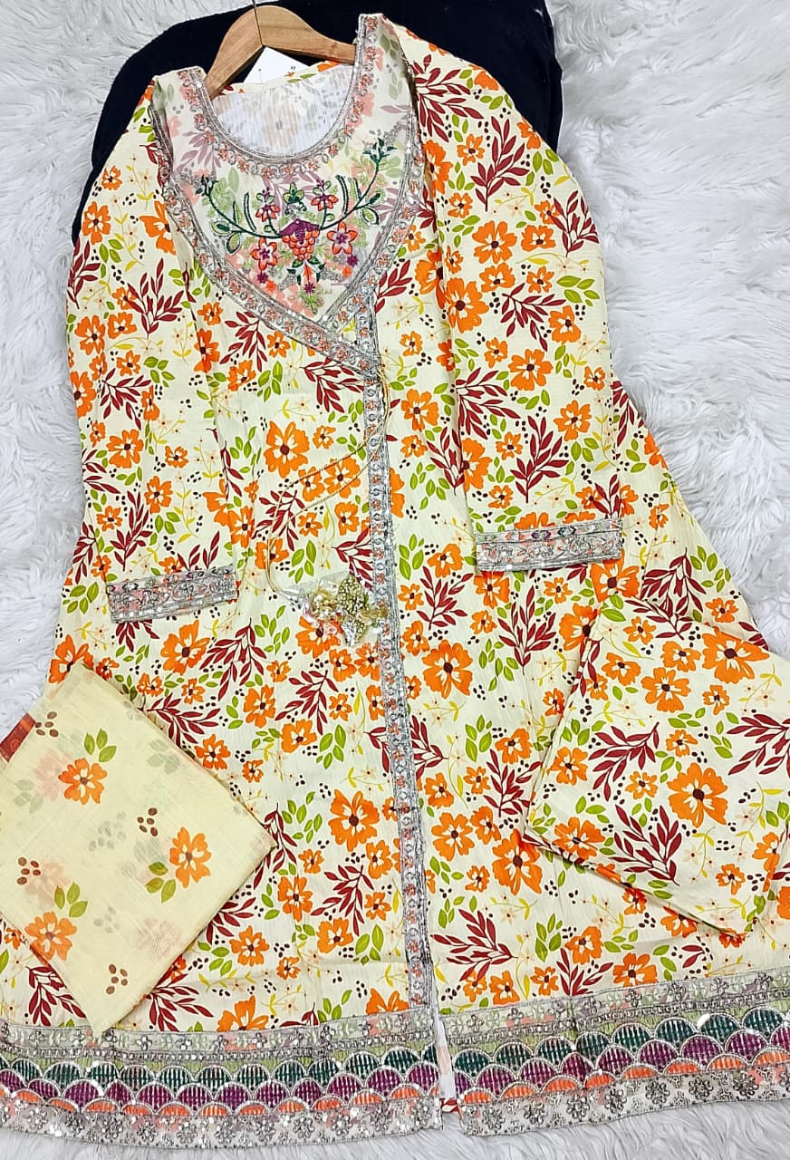 3 PIECE - EMBROIDERED LAWN SUIT