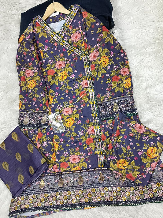 3 PIECE - EMBROIDERED LAWN SUIT