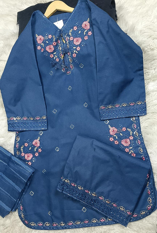 3 PIECE - EMBROIDERED LAWN SUIT